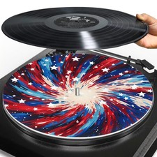 American Color Graffiti Print 12" Rubber Turntable Platter Mat - Anti Static ...