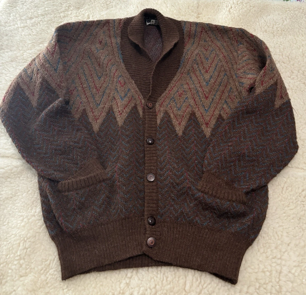 Vintage Alpaca Cardigan In Men's Sweaters for sale | eBay