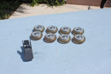 DBX - INLINE SKATE WHEELS 8 -BEARINGS - AXLES - BRAKE-76MM- 82A- NICE