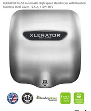 XLERATOR XL-SB Automatic High Speed Hand Dryer with Brushed StainlessSteel Cover