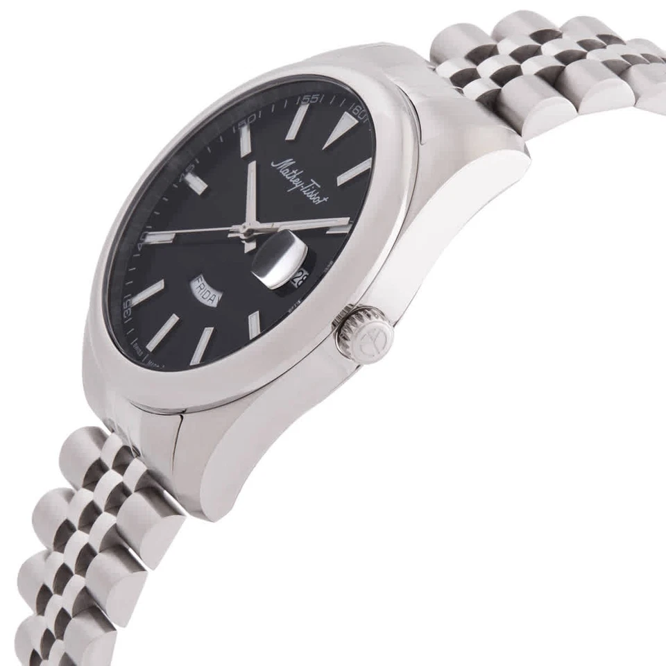 Mathey-Tissot Mathy Day-Date Quartz Black Dial Men's Watch H510AN - Image 2 of 3