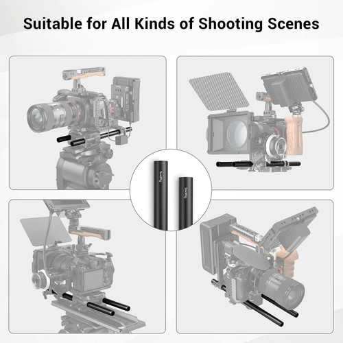 15mm Rods Pack, 15mm Tube with M12 Thread Rod Cap Connectors, Aluminum Alloy ... - Picture 6 of 7