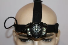 Princeton Tec Apex LED Headlamp Black CR123 Battery Powered 350 Lumens