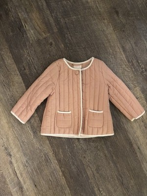 Shabby Chic Quilted Pink 100% Cotton Unisex Baby & Toddler Jacket 18M