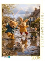 Calvendo Puzzle The Puddle Pirates | 2000 Pieces, Finished Size 35.4 × 26.4 In (