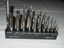 Tap & TapDrill -COURSE-  3/4"- #6 inch Holder Rack Index Storage Set, (sku#BO-2)