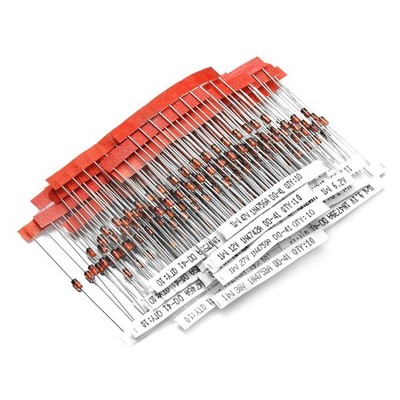 Chanzon 30 Values 300pcs 1W Zener Diode Assorted Kit (3V-47V)