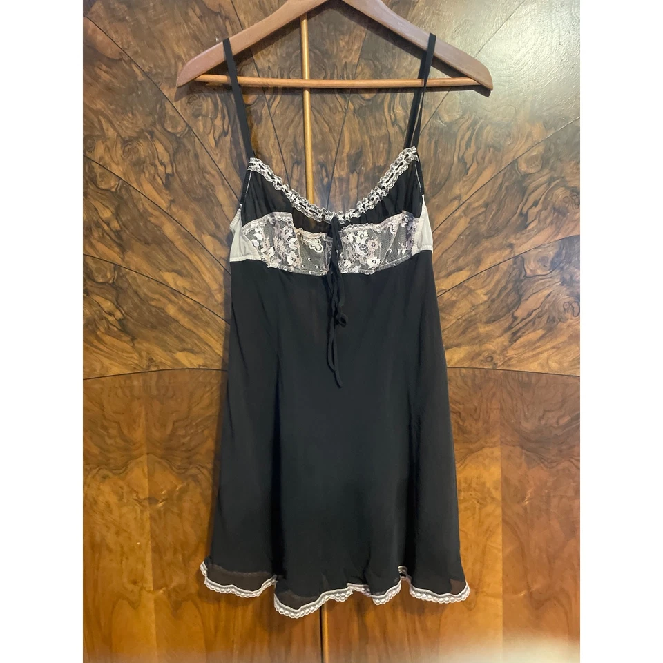 Vintage Y2K VICTORIA'S SECRET 2002 Milkmaid Babydoll 100% Silk Chemise Nightie L - Image 2 of 4