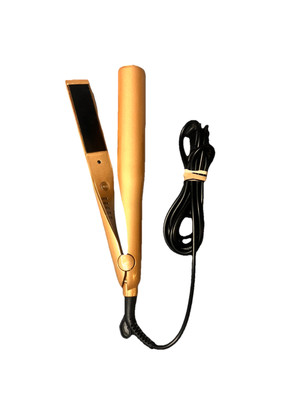 Electric Hair Straighten And Curling Iron Gold 