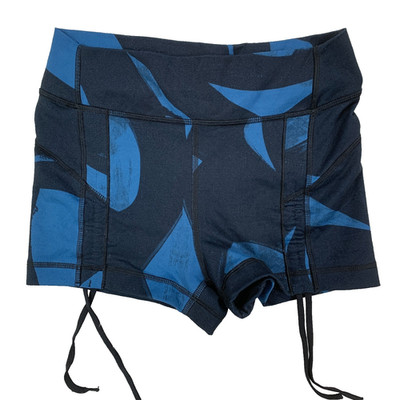 Lululemon Liberty Fliege Poseidon schwarz blau Shorts Größe USA 6 UK 10