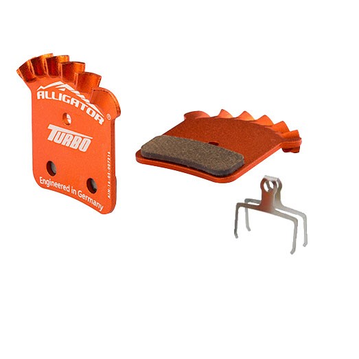 Дисковые тормозные колодки Alligator Turbo XXX0 и Avid Elixir из теплоотводящего сплава 5590₽