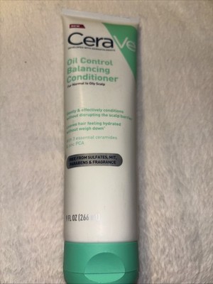 CeraVe Oil Control Balancing Conditioner, Hair 9 Fl Oz (Pack of 1), White 