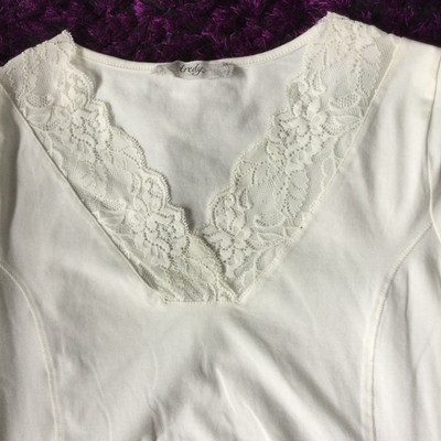   Basic Shirt TREDY 38 Woll Weiß  