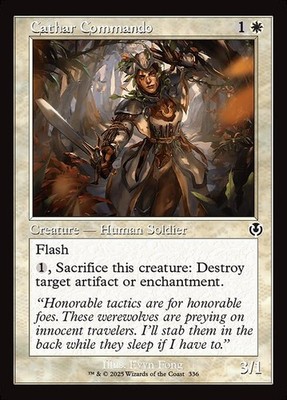[MTG] Cathar Commando (Foil) (Retro Frame) (336) (INR) NM
