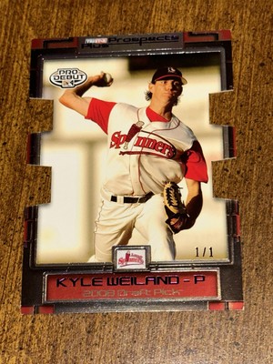 KYLE WEILAND 2008 TRISTAR PROSPECTS PLUS DIECUT #1/1 RED SOX ASTROS NOTRE DAME