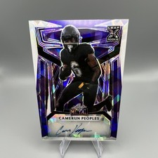 2023 Leaf Metal Camerun Peoples Purple Cracked Ice Auto RC #BA-CP1 /5 App State