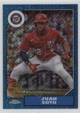 2022 Series 2 1987 Topps Chrome Silver Pack Mojo Blue Refractor Juan Soto 0l7e