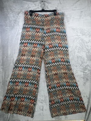 NWT Rancho Estancia Twain Palazzo Pants 2X Boho Southweestern Hippie Retro Flowy