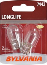 SYLVANIA - 7443 Long Life Miniature - Bulb, Ideal for Daytime Running White 