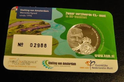 5 Euro 2017 Stempelglanz "Het Stelling van Amste Vijfje" BU in Coincard Nr. 2988 - Bild 1 von 2