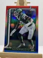 2025 Topps Chrome Football Will McDonald IV No.241 Red White & Blue Jets