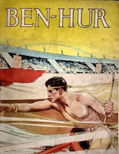 2 programy filmów pamiątkowych MGM BEN HUR (1926) 12 x 9", (1959) 11 x 8"