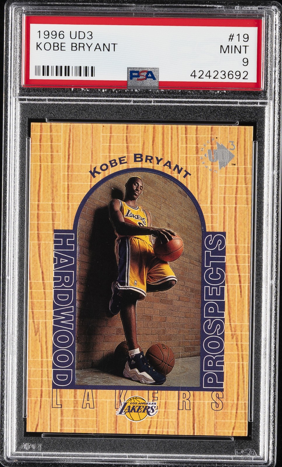 Kobe Bryant 1996 Upper Deck UD3 #19 Hardwood Prospects Price Guide