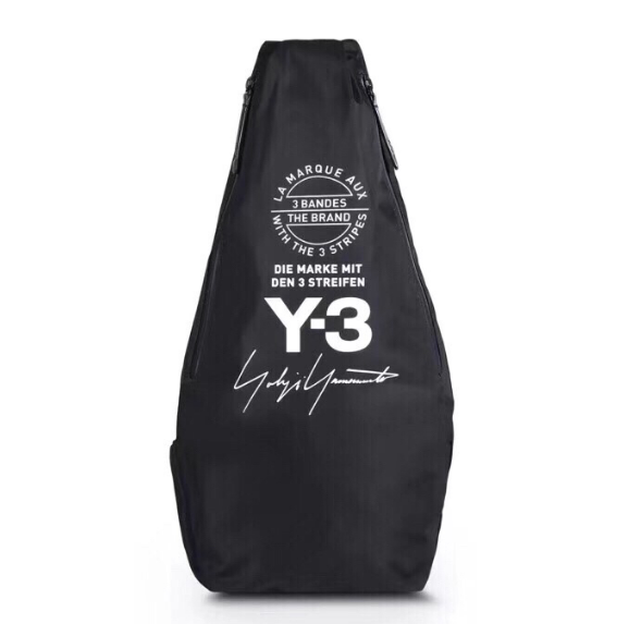 Y-3 Yohji Yamamoto Men's chest bag with logo in black