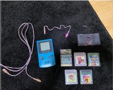 Nintendo Game Boy Color Handheld Game Console - Teal w/ Games & Extras