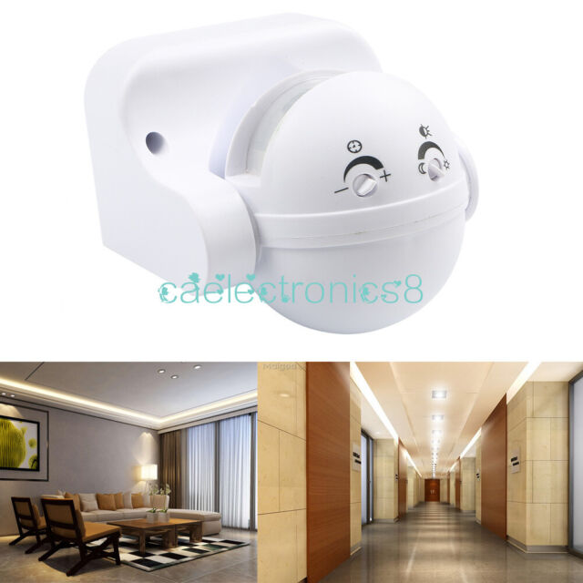 White Outdoor 180° Degree Security PIR Motion Movement Sensor Detector Switch White Outdoor 180° Degree Security PIR Motion Movement Sensor Detector Switch