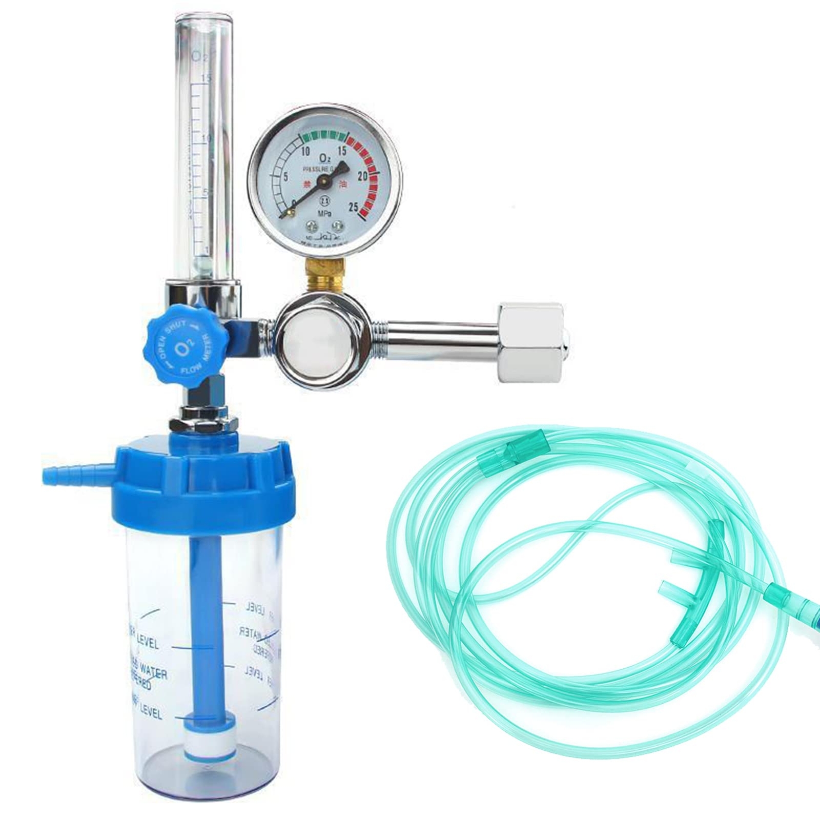 YH.YX11A Buoy Type Oxygen Inhalator Absorber Flow Meter Pressure Gauge Reduci...