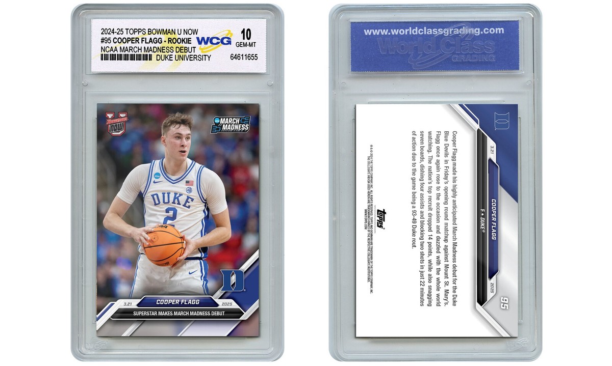 2024-25 Topps COOPER FLAGG Rookie Card #95 March Madness Debut RC