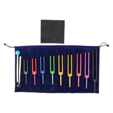 9Pcs Tuning Fork Set Medical Sound Healing Therapy Relax Body Musical Instrument