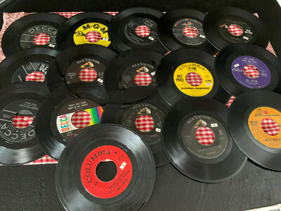 lot 16 45 RPM Vinyl Records Country Ray Charles Jim Reeves Porter ...
