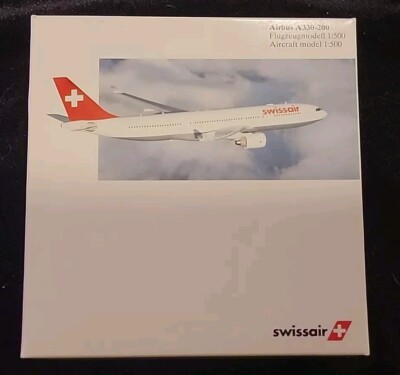 Herpa Wings 1:500 Swissair Airbus A330-200 -508346 -Old Store Stock MIB New MT 