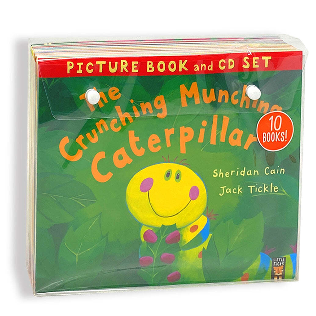Little Tiger Press The Crunching Munching Caterpillar And Other Stories 10 Books & Cds Collection Set - Ages 0-5 - Paperback Picture Books - Image 2