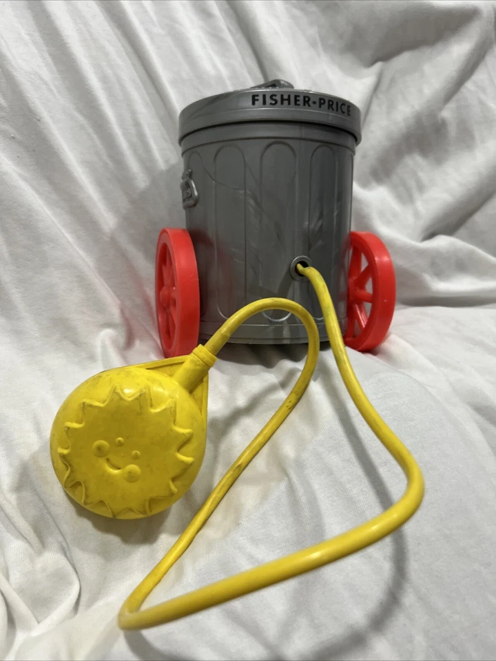 Bote de basura de juguete emergente Sesame Street vintage Oscar The Grouch FP A3 Foto 4 de 4