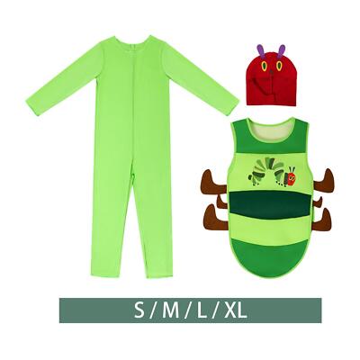 Kinder Raupe Kostüm Cosplay Kostüm Anzug Raupe Kleidung Caterpillar