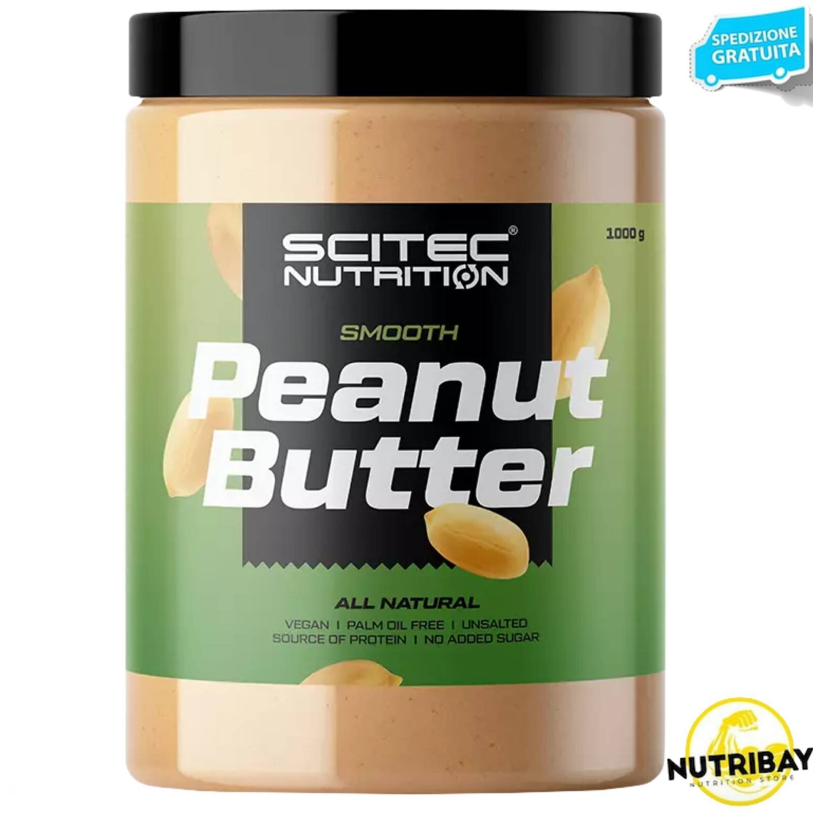 SCITEC NUTRITION PEANUT BUTTER SMOOTH - 1000 gr BURRO DI ARACHIDI LISCIO