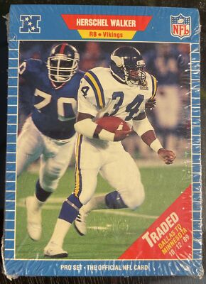 1989 PRO SET TRADED card Set Sealed Herschel Walker/Art Shell