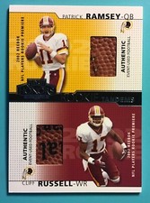 2002 Playoff Honors Rookie Tandems/Quads #RT3 Patrick Ramsey Cliff Russell Ball