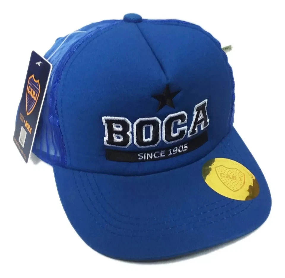 BOCA JRS - Desde 1905 - Bordado - Sombrero Oficial TRUCKER - Gorra - Azul - Nuevo Foto 4 de 4