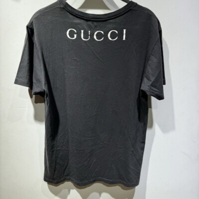GUCCI / Tシャツ/XS/コットン/BLK/493117 Gucci 493117 T Shirt 19ss Logo Print XS Size Used From Japan | eBay