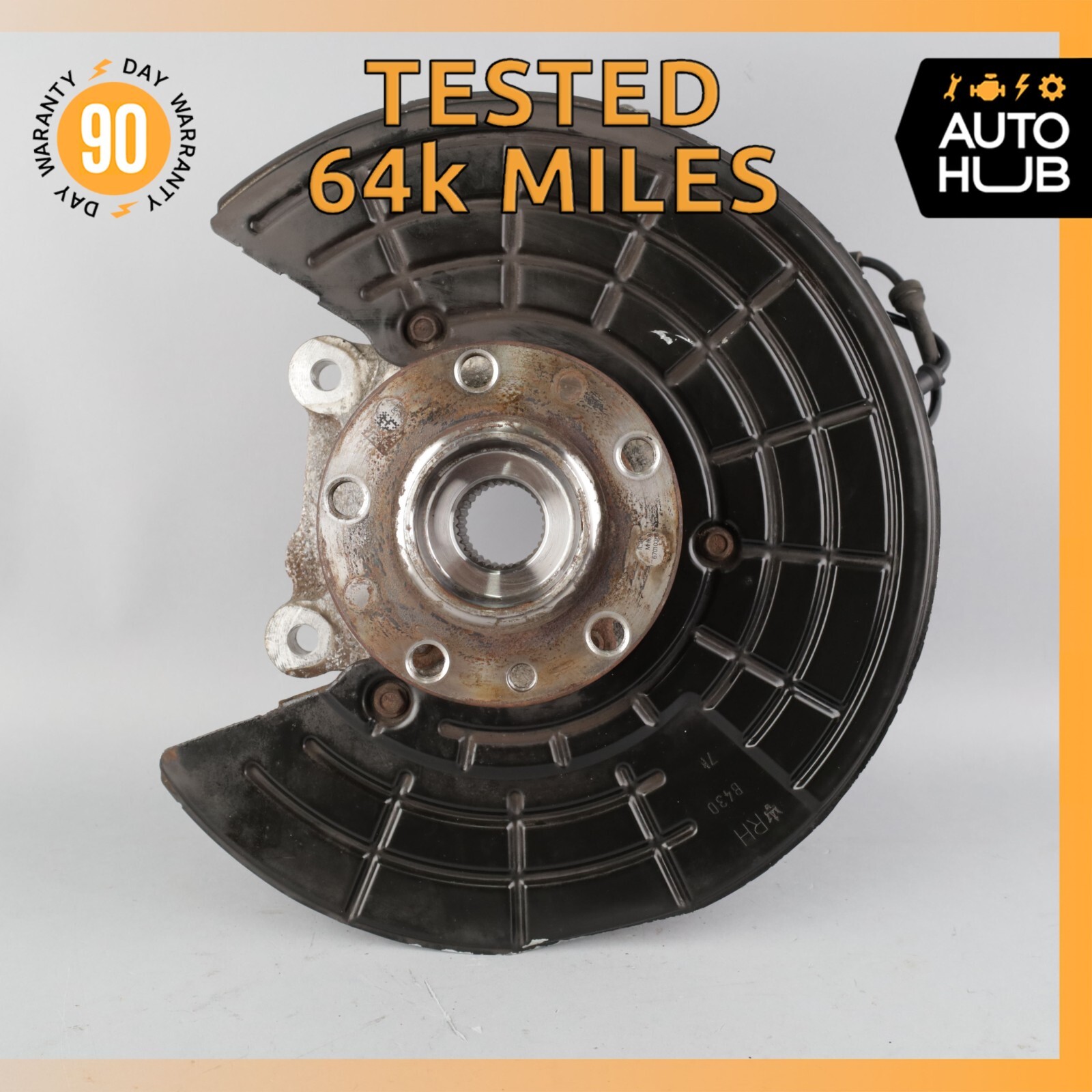 17-20 Maserati Levante M161 Rear Right Side Spindle Knuckle Hub OEM 64k