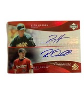 2005 Upper Deck Reflections Dual Signature Red /99 Rich Harden Roy Oswalt Auto