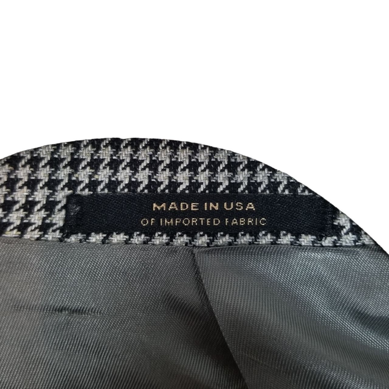 Hart Schaffner Marx Dillard's Mens 44R Black/White Houndstooth 2Button