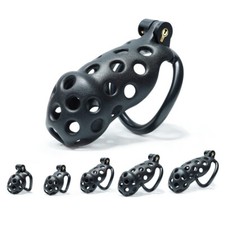 Male Cobra Chastity Cage Device Men Resin Mamba Bird Locking Belt 6 Colors CC421
