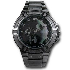Star Wars Death Star Black Watch with Metal Band Black