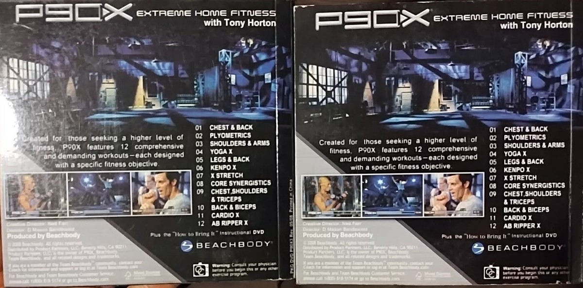 2x LOT- P90X Extreme Home Fitness The Workouts 13-Disc DVD Set 2x LOT- P90X Extreme Home Fitness The Workouts 13-Disc DVD Set