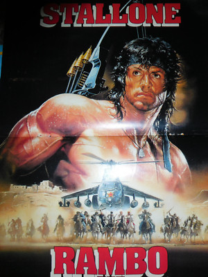 STALLONE RAMBO 3  / PATRICK SWAYZE   POSTER  42x28  cm